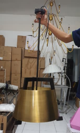Agno Brass Pendant Lamp